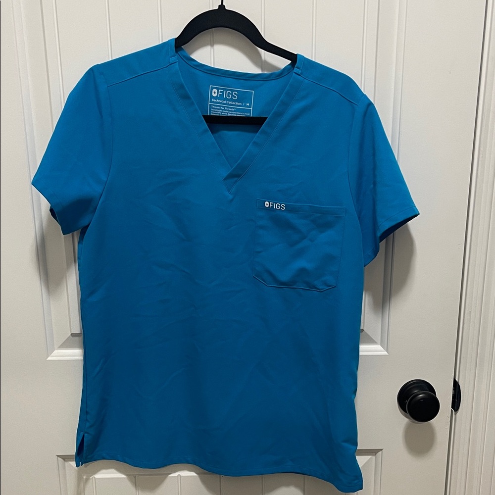 Figs (M) Blue Scrub Shirt